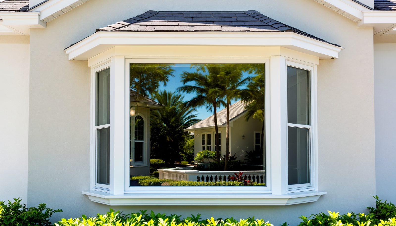 Bay and bow window